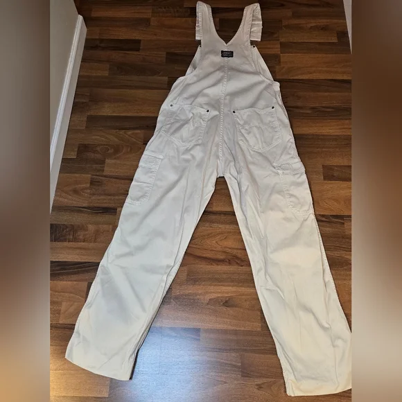 SOLD ! - Vintage 90s IKEDA Cotton Utility Overalls - M - Picture 4 of 15